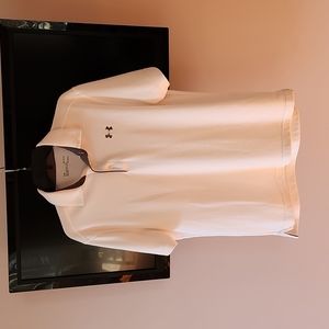 Mens Under Armour Heatgear Polo shirt in white and size M